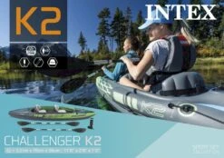 Intex Challenger K2 Opblaasbare Kajak - 2 Personen -Winkel Voor Watersportartikelen 1335 1900 68306np pkg 2022 300