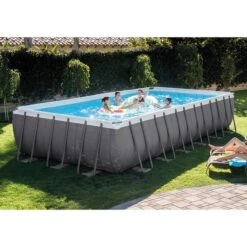 Intex Ultra Frame XTR Pool - 732 X 366 X 132 Cm - Met Zandfilterpomp En Accessoires -Winkel Voor Watersportartikelen 26362 in use