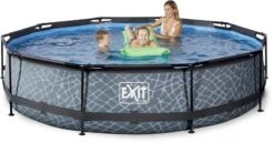 EXIT TOYS EXIT Stone Zwembad - 360 X 76 Cm - Met Filterpomp -Winkel Voor Watersportartikelen 626 1200 exit 30 12 12 00 int 3