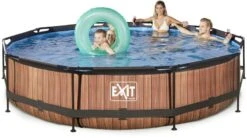 EXIT TOYS EXIT Wood Zwembad - 360 X 76 Cm - Met Filterpomp -Winkel Voor Watersportartikelen 670 1200 exit 30 12 12 10 int 3