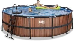 EXIT TOYS EXIT Wood Zwembad - 488 X 122 Cm - Met Zandfilterpomp En Trap -Winkel Voor Watersportartikelen 672 1200 exit 30 27 16 10 int 4
