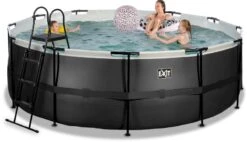 EXIT TOYS EXIT Black Leather Zwembad - 427 X 122 Cm - Met Zandfilterpomp En Trap -Winkel Voor Watersportartikelen 688 1200 exit 30 27 14 20 int 4