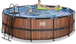 EXIT TOYS EXIT Wood Zwembad - 450 X 122 Cm - Met Zandfilterpomp En Trap -Winkel Voor Watersportartikelen 694 1200 30.27.15.10 4