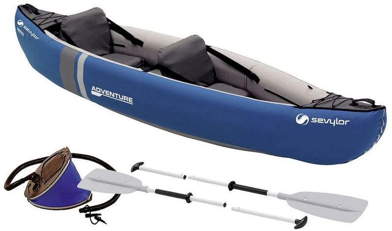 Sevylor Adventure Kit Opblaasbare Kano - 2 Personen 1 Sevylor Adventure Kit Opblaasbare Kano - 2 Personen