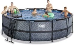 EXIT TOYS EXIT Stone Zwembad - 488 X 122 Cm - Met Zandfilterpomp En Trap -Winkel Voor Watersportartikelen 730 1200 exit 30 27 16 00 int 5