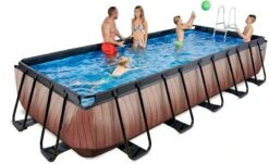 EXIT TOYS EXIT Wood Zwembad - 540 X 250 X 100 Cm - Met Zandfilterpomp En Trap -Winkel Voor Watersportartikelen 732 1200 exit 30 17 53 10 int 8