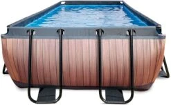 EXIT TOYS EXIT Wood Zwembad - 400 X 200 X 100 Cm - Met Zandfilterpomp En Trap -Winkel Voor Watersportartikelen 740 1200 exit 30 17 42 10 int 3
