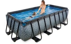EXIT TOYS EXIT Stone Zwembad - 400 X 200 X 100 Cm - Met Zandfilterpomp En Trap -Winkel Voor Watersportartikelen 744 1200 exit 30 17 42 00 int 7