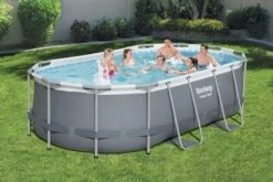 Bestway Power Steel Oval Zwembad - 427 X 250 X 100 Cm - Met Filterpomp En Accessoires -Winkel Voor Watersportartikelen 800 1200 56622 56620 7070 ls web pl001