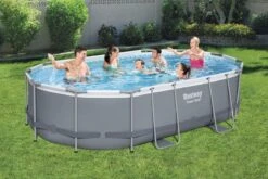 Bestway Power Steel Oval Zwembad - 488 X 305 X 107 Cm - Met Filterpomp En Accessoires -Winkel Voor Watersportartikelen 800 1200 56655 56450 56448 7448 ls web pl001