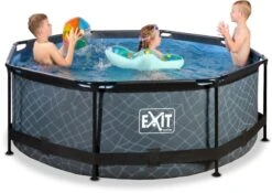 EXIT TOYS EXIT Stone Zwembad - 244 X 76 Cm - Met Filterpomp -Winkel Voor Watersportartikelen 851 1200 exit 30 12 08 00 int 3
