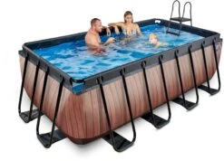 EXIT TOYS EXIT Wood Zwembad - 400 X 200 X 122 Cm - Met Zandfilterpomp En Trap -Winkel Voor Watersportartikelen 864 1200 exit 30 27 42 10 int 5