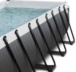 EXIT TOYS EXIT Black Leather Zwembad - 400 X 200 X 122 Cm - Met Zandfilterpomp En Trap -Winkel Voor Watersportartikelen 900 945 exit 30 27 42 20 int 4