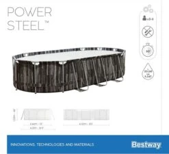 Bestway Power Steel Oval Zwembad - 610 X 366 X 122 Cm - Met Filterpomp En Accessoires -Winkel Voor Watersportartikelen 900 989 5611r 01 power steel