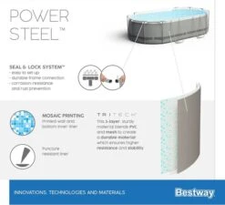 Bestway Power Steel Oval Zwembad - 427 X 250 X 100 Cm - Met Filterpomp En Accessoires -Winkel Voor Watersportartikelen 900 989 56620 02 power steel