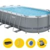 Bestway Power Steel Oval Zwembad - 549 X 274 X 122 Cm - Met Filterpomp En Accessoires