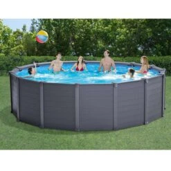 Intex Graphite Panel Pool - 478 X 124 Cm - Met Zandfilterpomp En Accessoires -Winkel Voor Watersportartikelen graphite panel pool1