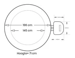 Intex Pure Spa Bubble Therapy Opblaasbare Spa - 4 Persoons -Winkel Voor Watersportartikelen intex bubbletherapy 4persoons afmetingen