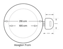 Intex Pure Spa Bubble Therapy Opblaasbare Spa - 6 Persoons -Winkel Voor Watersportartikelen intex bubbletherapy 6persoons afmetingen