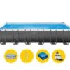 Intex Ultra Frame XTR Pool - 732 X 366 X 132 Cm - Met Zandfilterpomp En Accessoires