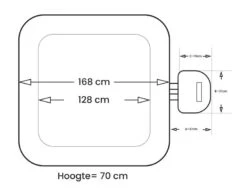 NetSpa Caïman Opblaasbare Spa - 4 Persoons -Winkel Voor Watersportartikelen netspa caiman afmetingen