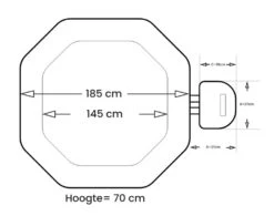 NetSpa Python Opblaasbare Spa - 6 Persoons -Winkel Voor Watersportartikelen netspa python afmetingen
