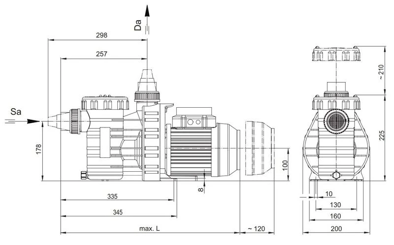 Aqua Vario Plus Variabele Zwembadpomp 9 Aqua Vario Plus Variabele Zwembadpomp - Afbeelding 9