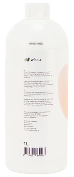W'eau Filter Cleaner - 1 Liter -Winkel Voor Watersportartikelen weau filter cleaner2